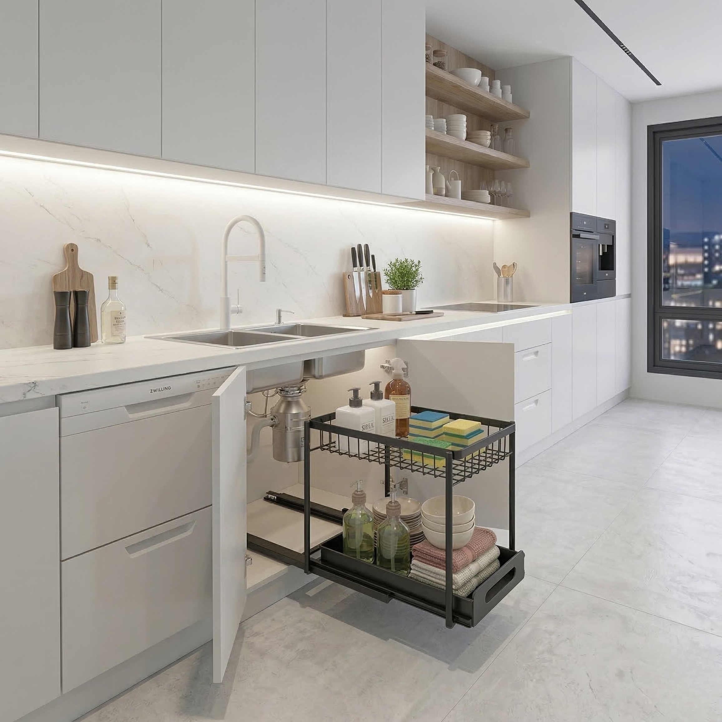 2-Tier Pull Out Under Sink Organizer