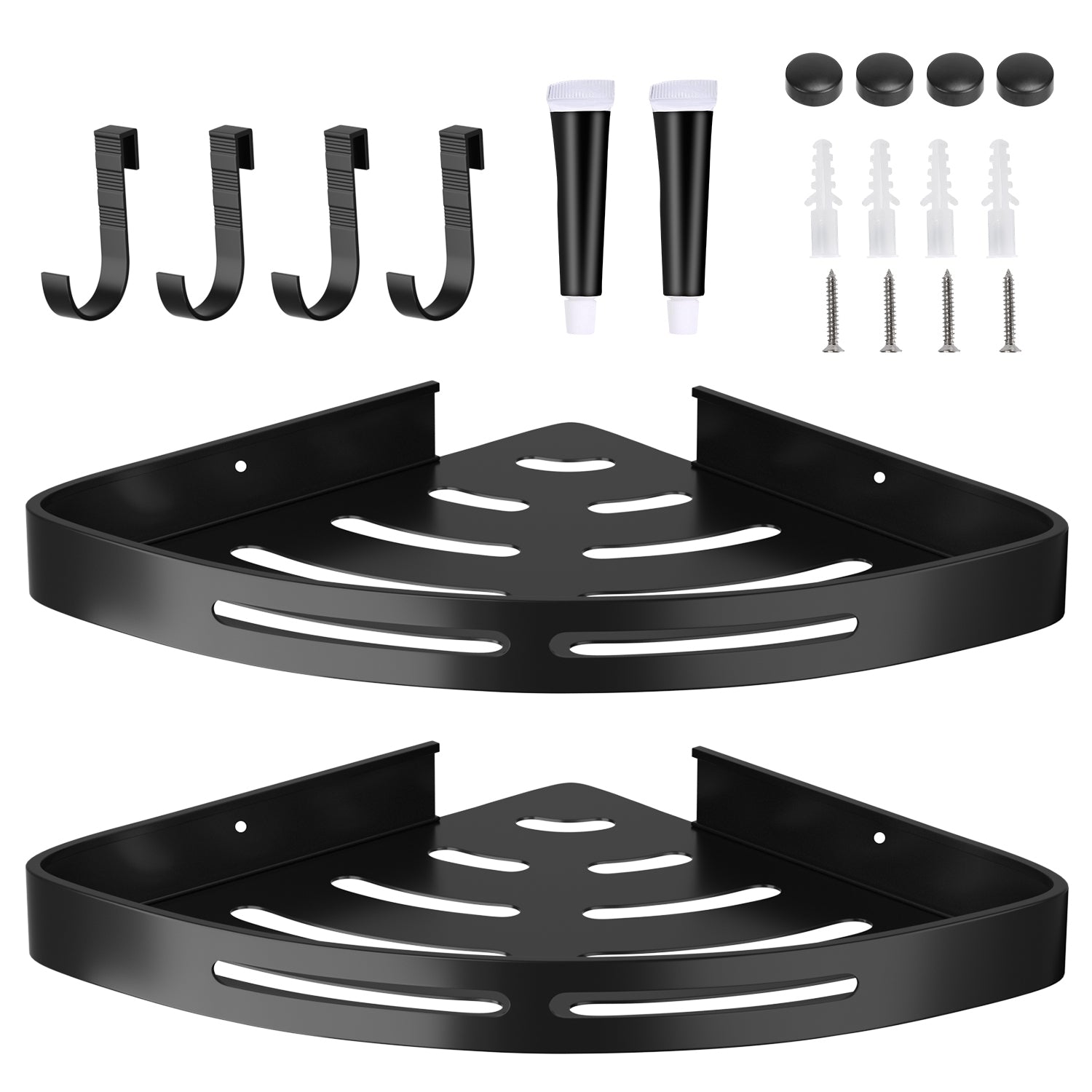 2 Tier No-Drill Corner Shower Caddy