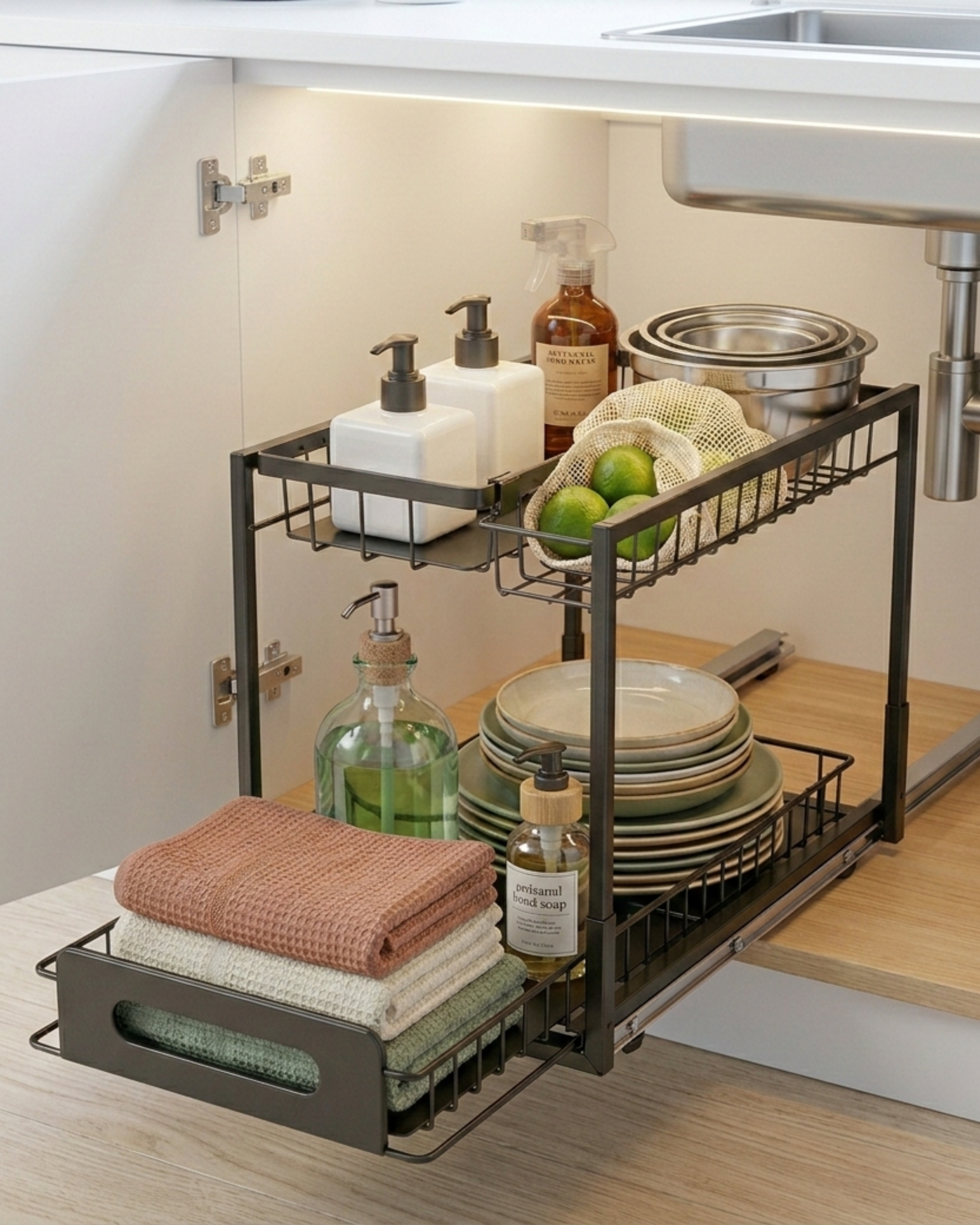 2-Tier Pull Out Under Sink Organizer
