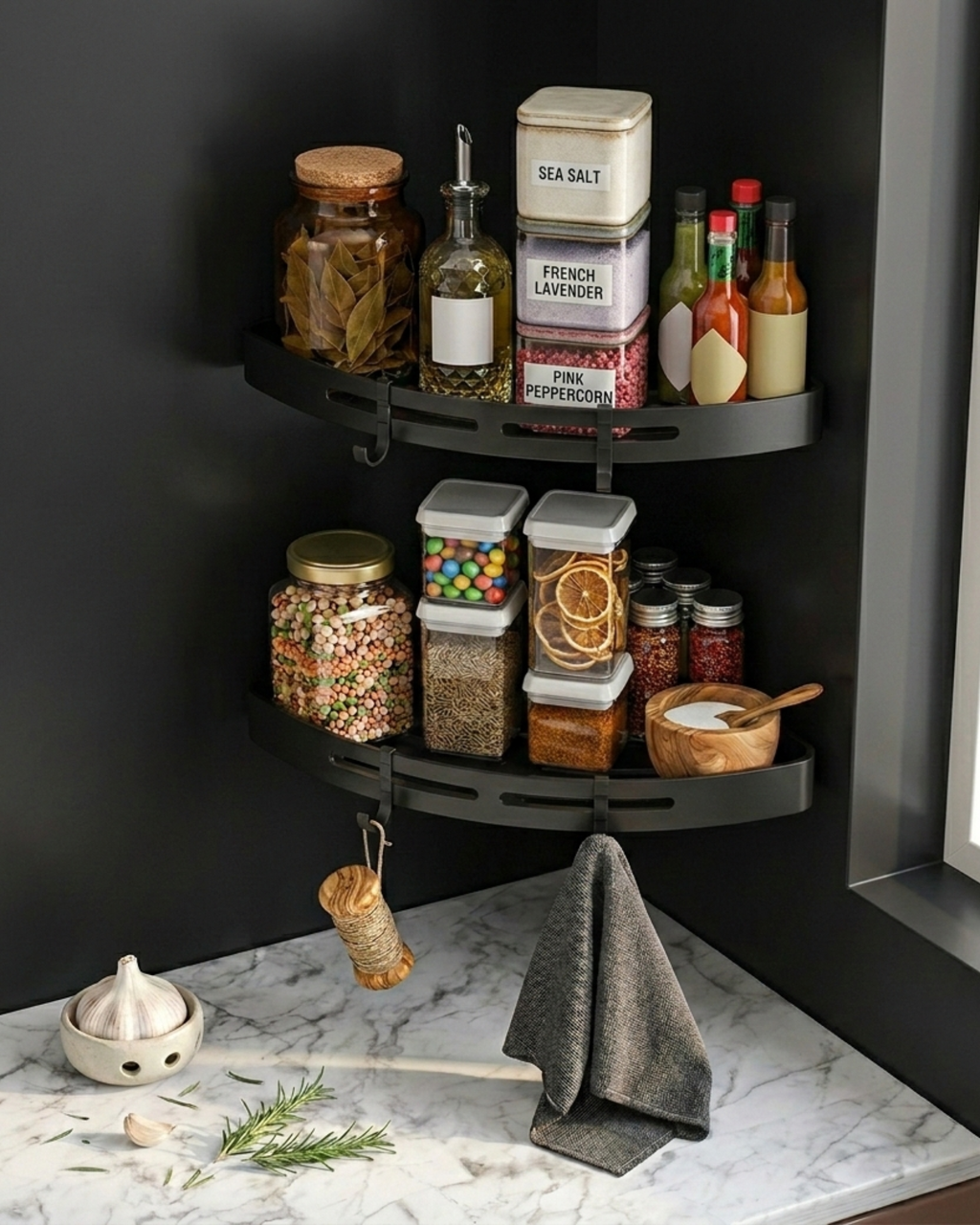 2 Tier No-Drill Corner Shower Caddy